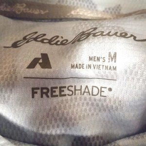 Eddie Bauer Freeshade Blue Camo Sun Shirt Hoodie